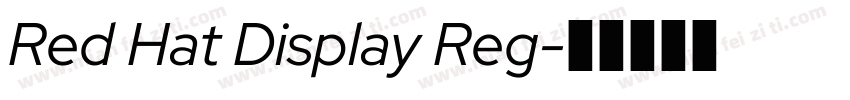 Red Hat Display Reg字体转换